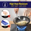 HOTEC Silicone Spatula Set of 2 Heat-Resistant 600°F & BPA-Free