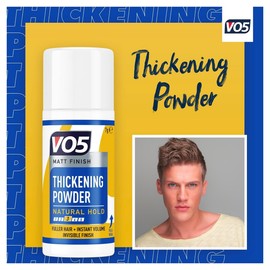 VO5 Thickening Hair Styling Powder Matti Finish with Long-Lasting Natural Hold, Fuller Hair + Instant Volume and Perfect for Short to Mid length Hair, 7g (Buy 4)
