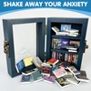 Anxiety Bookshelf Mini Bookshelf Ornament Miniature Bookshelf Decor Shake Bookshelf