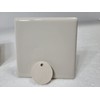 Beige Bone Almond Ceramic 4.25 in Bullnose Tile 4x4 Square