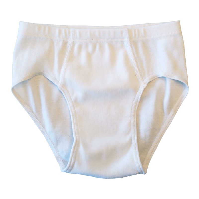 HERMKO 2850 Pack of 4 Boys' Briefs Plain 100% Organic