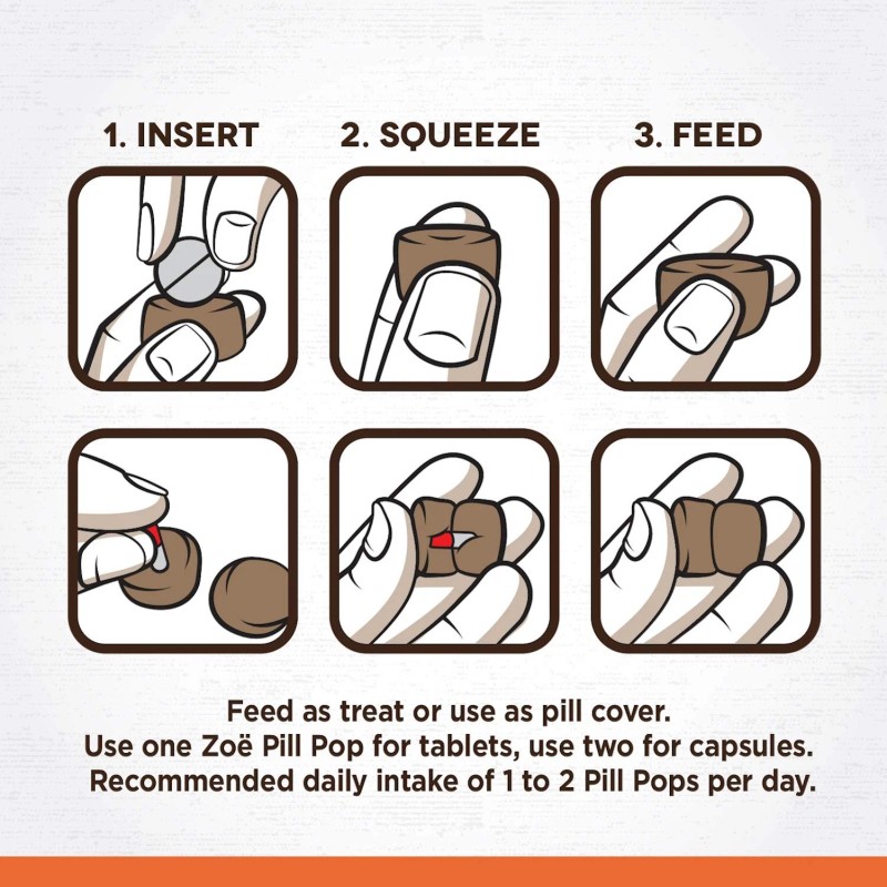 Zoe Zo Pill Pops Roasted Chicken With Rosemary 3.5Oz Natural