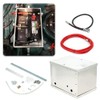 CNRAQR Complete Aluminum Battery Box Relocation Kit Universal Billet Race