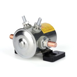 27855G01 36 Volt #70 Series Continuous Duty Solenoid Relay Nickel-Plating with Resistor & Diode Kit Compatible with EZGO Golf Cart, 4 Terminal SPNO Continuous Duty Replaces# 11761G1 27855G02 31680G1