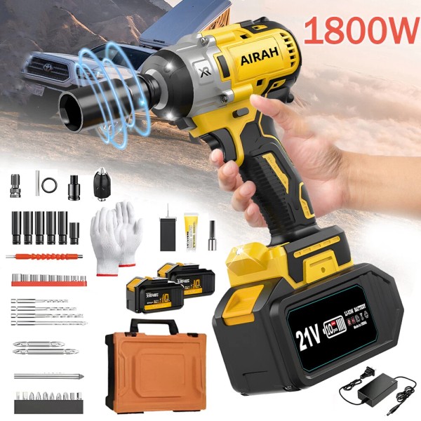 Unbranded 1/2'' High Power Driver Cordless Electric Impact Wrench Gun