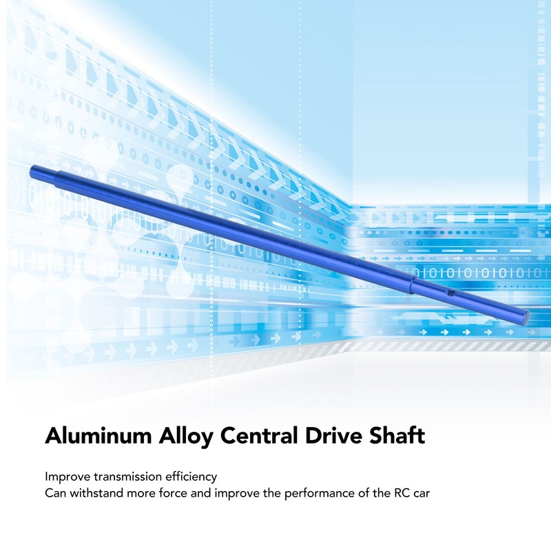 RC Drive Shaft Aluminum Alloy Replacement Central Driveshaft for Traxxas