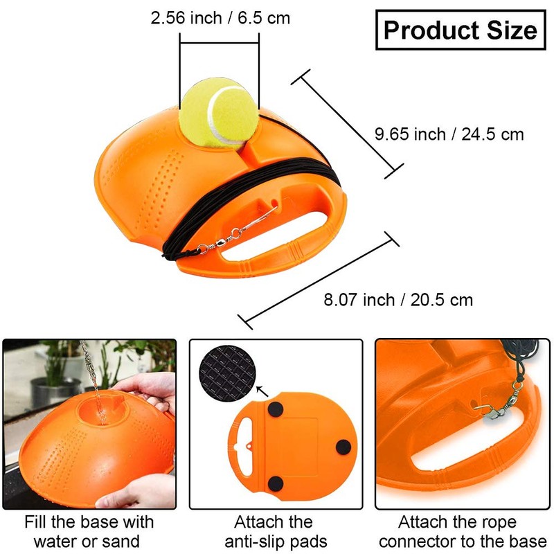 Tennis Trainer Rebound Ball, Tennis Ball Trainer, with 3 String