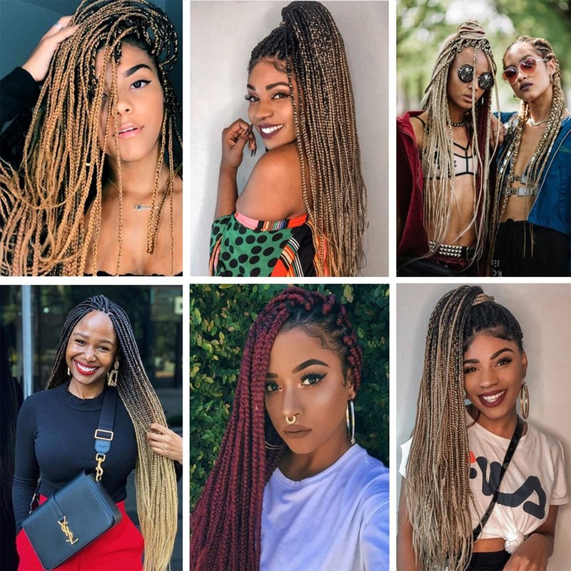 Alrence Pre Stretched Braiding Hair Long Braid 30 Inch 8