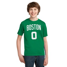 Outerstuff Jayson Tatum Boston Celtics Youth Green Name and Number Player T-Shirt Small 8