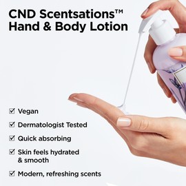 CND Scentsations Hydrating Hand & Body Lotion, Lotion for Dry Skin, Moisturizing Formula for Healthier, Softer Skin, Nice Scented, Citrus & Green Tea, 8.3 Fl Oz