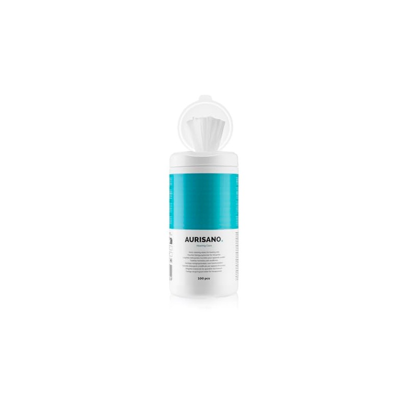 Hearing Aid Cleaning Wipes - Dispenser + Refill - 200