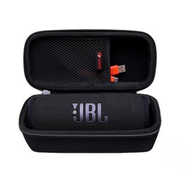 XANAD Hard Travel Carry Case for JBL Flip 6 Bluetooth Box Waterproof Portable Speaker Protective Case (Black)