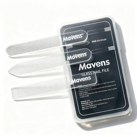 Mavens Glass Nail File Set - Professional Crystal Fingernail Files