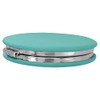 Enthoozies Faith Over Fear Religious Teal Laser Engraved Leatherette Compact