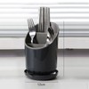 Chopstick Holder with Drain Plate for Kitchen - Divided Utensil