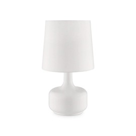 ORE 17.25" Tall Cheru Modern Mid-Century Touch On Table Lamp, Powder White