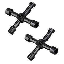 YTBUBOR Utility Key 2 Pack Black Electric Keys Cabinet 4-Way Multi-Application Gas Meter Cupboard Cabinet
