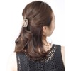 VINGTAINE Rose Hair Claw Openwork Pattern Simple Office Hair Clip