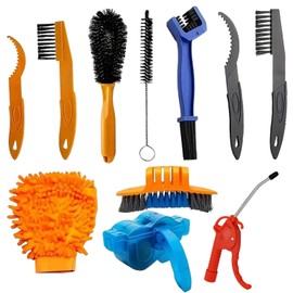 Juego de 11 Herramientas de Limpieza de Bicicleta, Bike Chain Cleaner, para Bicicleta, Moto, Montaña ets