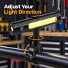 Rechargeable COB LED Work Flashlight for BBQ Grilling & Camping