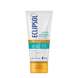 Eclipsol Ultra Loción Protector Solar Facial y Corporal FPS50+, Hipoalergénico, Textura Ultraligera y Resistente al Agua, Uso Diario, 60 g