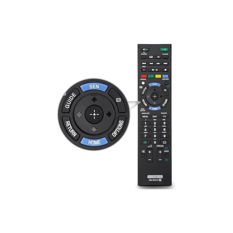 Universal New Replacement RM-ED047 3D LCD TV Remote control for
