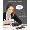 AFK Alarm Clock with Bluetooth Speaker for Bedroom/Office,Small Digital Clock