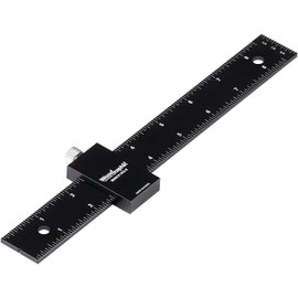 Woodraphic Signature Professional Dual Function Scriber Gauge for Measuring and Marking - All in One Aluminum Steel Framing Tool for Professional Carpentry Use (9 inch)