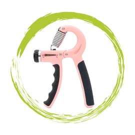 Maxfit Ejercitador de Mano para Rehabilitación y para Fortalecer Músculos de Antebrazos y Articulaciones, graduable de 5kgs a 60 Kgs, Evita Lesiones en Mano para Atletas y Dolor Artrítico, Hand Grip WL1906 (ROSA)
