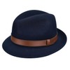 Bailey of Hollywood Perry Fedora Navy, Medium