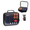 Luxtude Battery Storage Organizer, Clear Battery Organizer Storage Case with