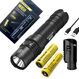 Nitecore MH10S Luminus SST-40-W USB-C Rechargeable Flashlight - 1800 Lumens w/EXTRA NL2150HPR Battery