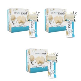 Power Crunch 3 PACK Power Crunch Protein Energy Bar Flavor French Vanilla Creme 1.4 oz, 12 ct