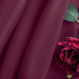 Ascoza 2pack 60x102 Inch Burgundy Rectangular Tablecloth 6 Feet Table Cloth in Polyester Fabric for Wedding/Banquet/Restaurant/Parties