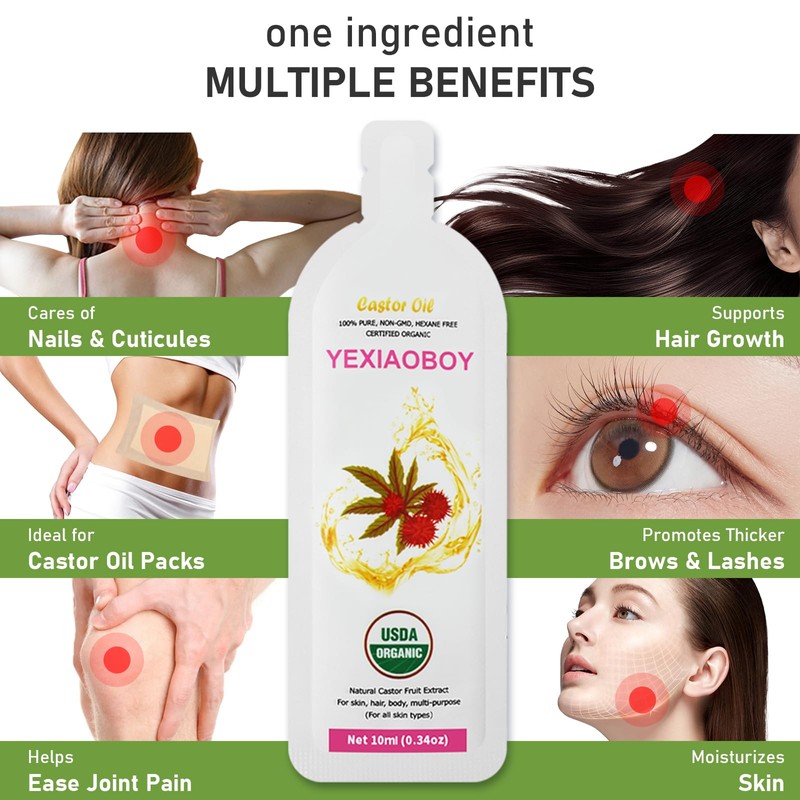 Castor Oil Pack Wrap 11.02 * 6.29in Large Self-Adhesive with