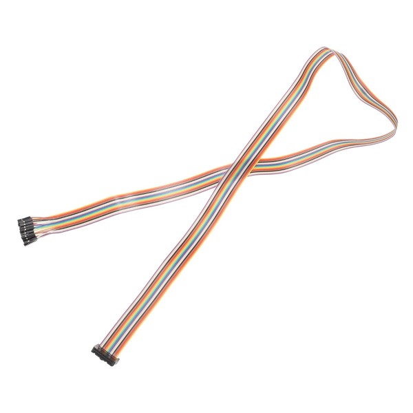 MECCANIXITY 1 Pcs IDC Rainbow Wire Flat Ribbon Cable FC-Female