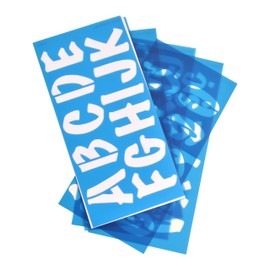 Westcott LetterCraft Stencil, 2-Inch Characters, Marker Font (SM2/15836)