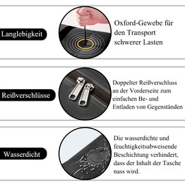 APKOL Aufbewahrungstasche 160L Große Umzugstaschen, Extra Große Tasche Faltbare Reisetasche mit Griffen für die Organisation von Schlafzimmer, Schrank,Bettdecken, Tröster, Storage, Schwarz