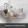 Daoun Corner Shower Caddy, Shower Shelf No Drilling, Bathroom Storage
