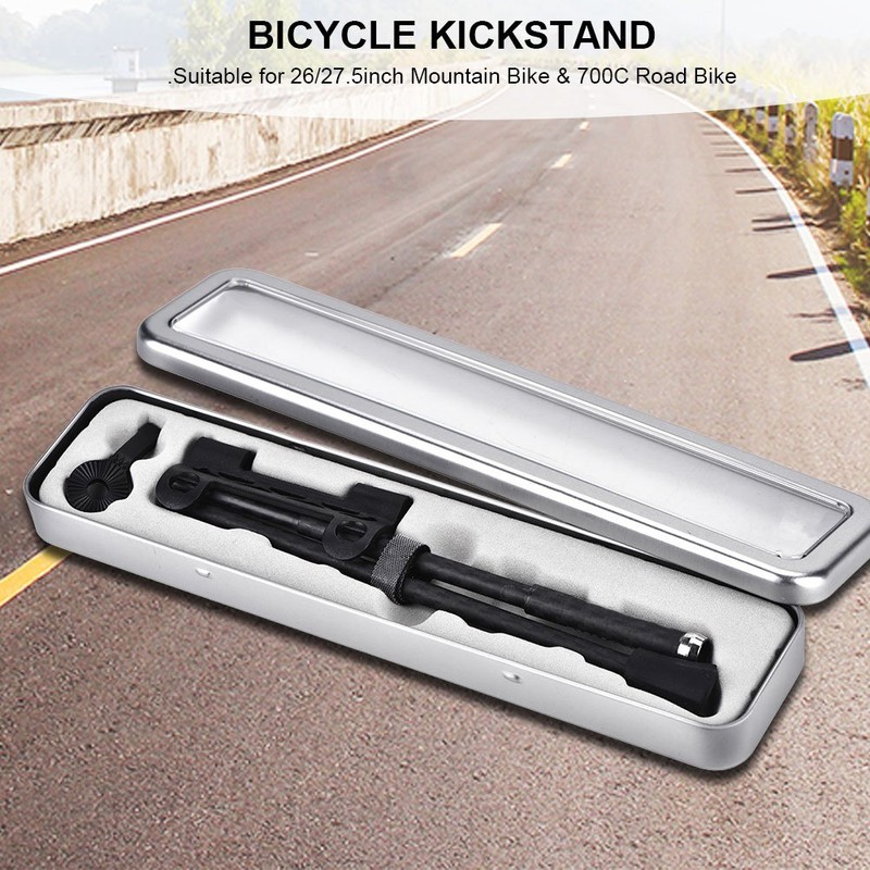 EVTSCAN Bike Kickstand, Carbon Fiber Bicycle Kickstand Bike Quick Release