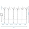 Set of 6 Arcylic Solar Butterfly Lights for Outside, Solar