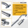 pinkhatcat Exhaust With Muffler for Coleman CT100U Mini bike