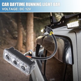 X AUTOHAUX Car Daytime Running Light White Amber Turn Signal Light (Set of 2)