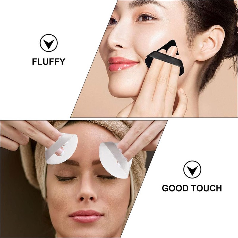 TOVINANNA 12 Stück Puderquasten, Foundation-Schwamm, Puff, Puff, Foundation, Schönheit, Puff,