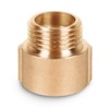 Radiator Valve Extension Nipple Round Brass 1/2 x 15 mm