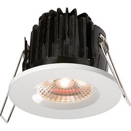 Knightsbridge VFAVRCOBWW IP65 7W LED 3000K Warm White Downlight comes with White Round Bezel