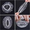 100 Pieces Disposable Ear Covers for Shower Waterproof Clear Plastic