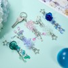 WEWAYSMILE Cute Blue Jellyfish Keychains for Women Acrylic with Bow