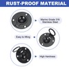 PATIKIL 2" Flush Pull Ring Handles, 316 Stainless Steel Round