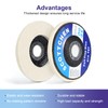 SCOTTCHEN Fiberglass Backing Wool Felt Polishing Wheel Disc,4-1/2" x 7/8"